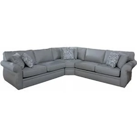 Veronica SECTIONAL WITH ROLL ARMS